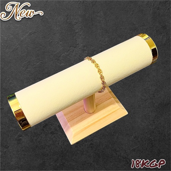 New 18K Gold Plated 8 Inch Four-leaf clover Chain Bracelet Unisex - Picture 7 of 11